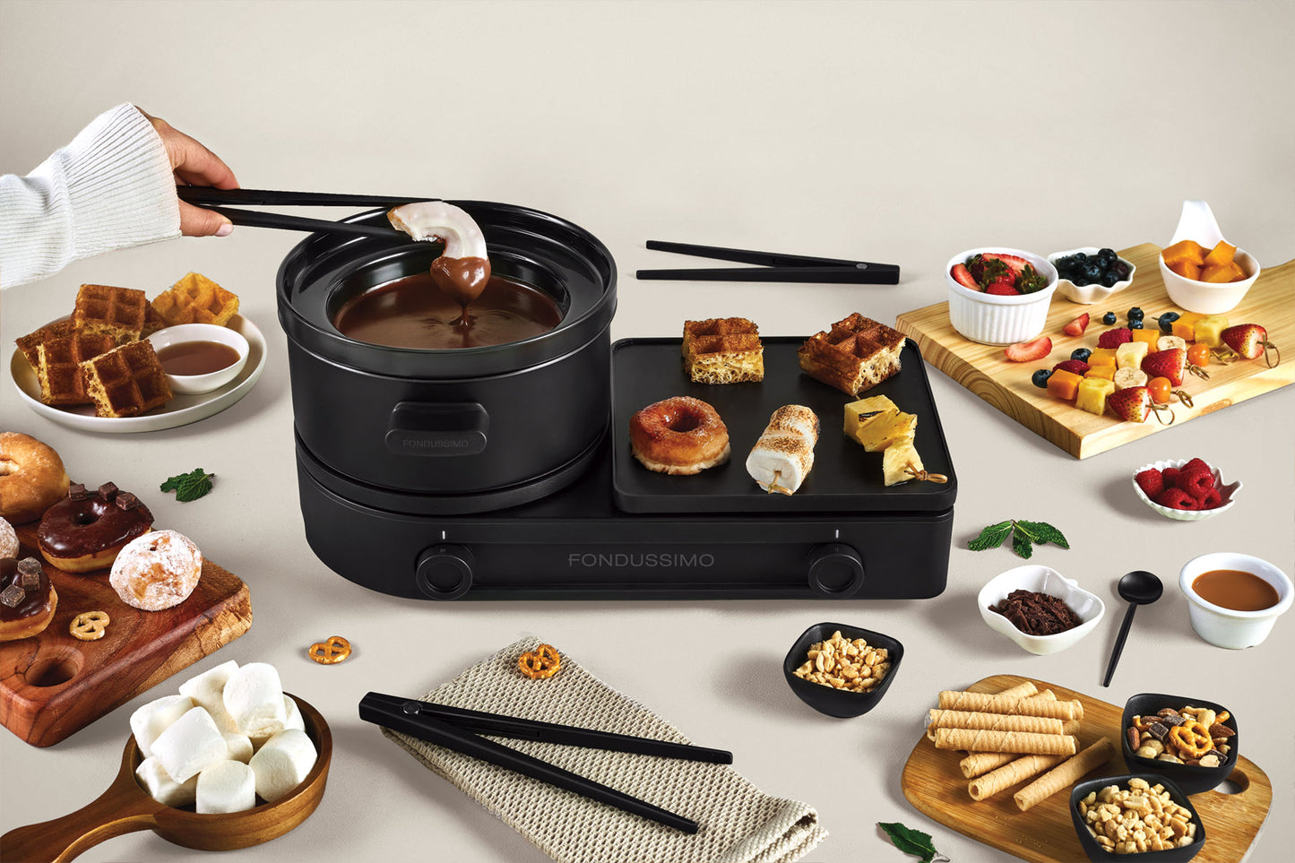 Ensemble Fondue-Plancha Festi-Grill