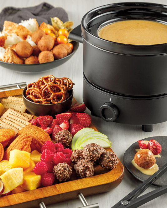 Fondue au caramel salé