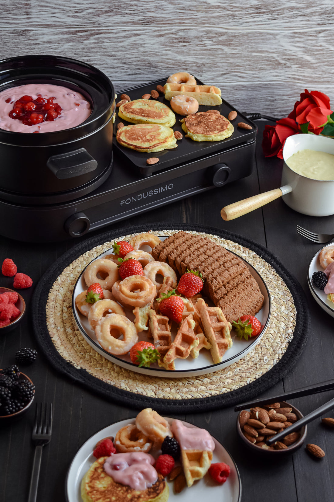 Fondue Cheesecake aux Cerises